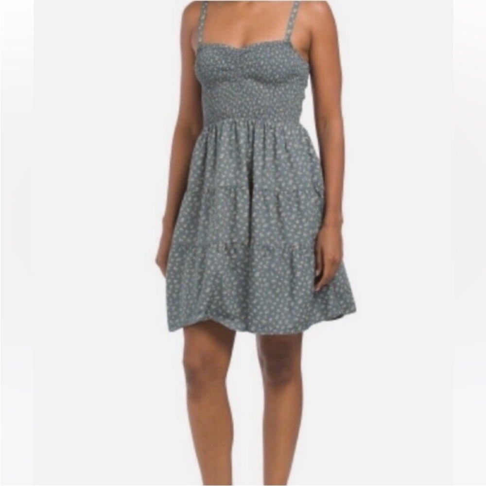 Madewell Floral Smocked Mini Dress
